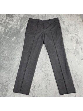 Vince Pants Womens 8 Gray Wool Blend Stretch Office Quiet Luxury Minimal